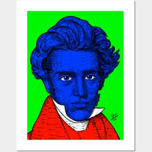 SOREN KIERKEGAARD portrait .4 Posters and Art